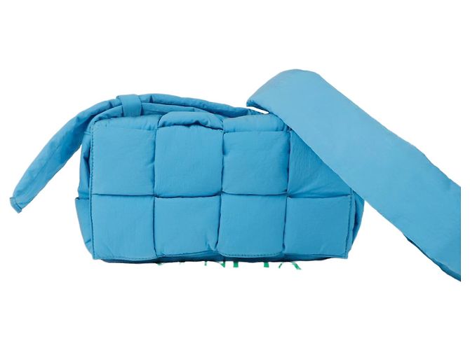 Bottega Veneta Borsa a tracolla Padding Tech Cassette Blu