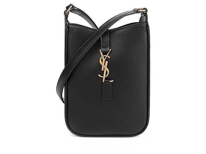 Saint Laurent Borsa a tracolla Monogram per telefono Nero