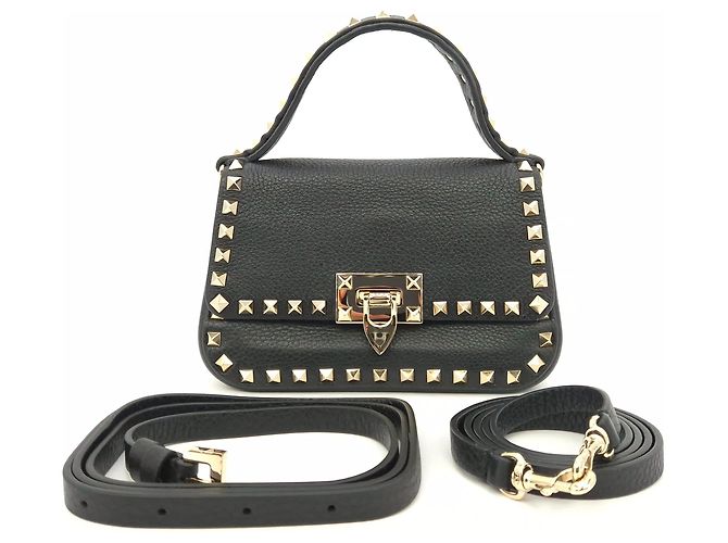 Valentino Borsa Tote e Borsa a Spalla Rockstud Nero