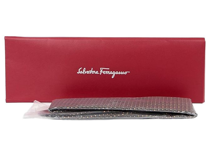 Salvatore Ferragamo Diamond Pattern Tie Black