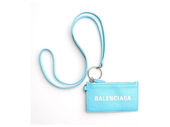 Balenciaga Light Blue Card Holder