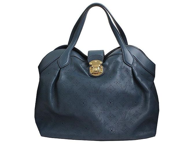 Louis Vuitton Bolsa Tote Tilblue em tom de ouro Mahina Azul