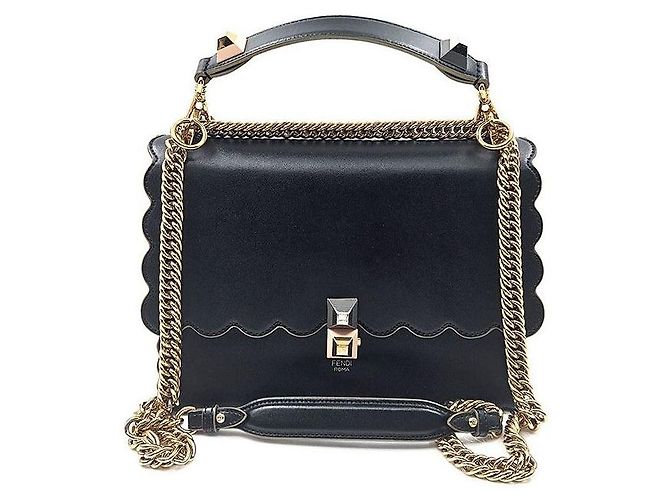 Fendi Borsa a spalla Can-I con manico superiore Nero