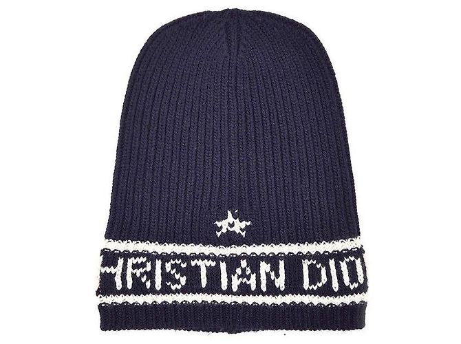 Dior Gorro de lã e cashmere Christian Azul