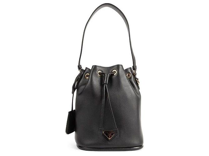 Prada Mini bolsa de couro ZOH Preto