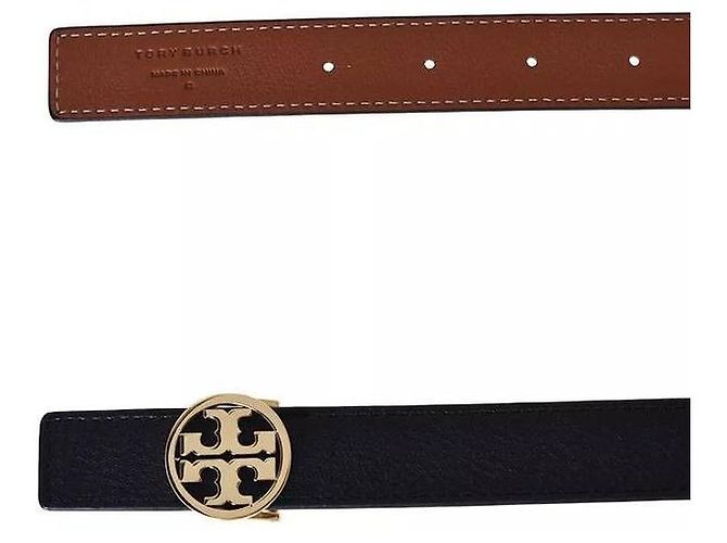 Tory Burch Cinturón reversible Negro 