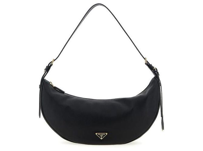 Re-Edition Prada Borsa a Spalla Grande in Pelle Dumurun Riedizione Nero