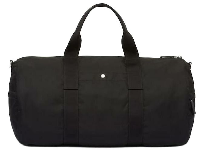 Prada Borsa da viaggio in Re-Nylon e pelle Saffiano Nero