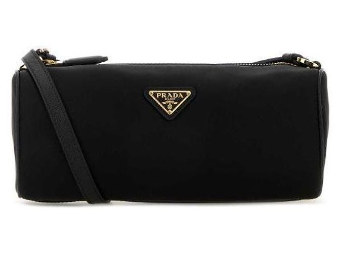 Prada Re-Nylon Pouch Bag Black