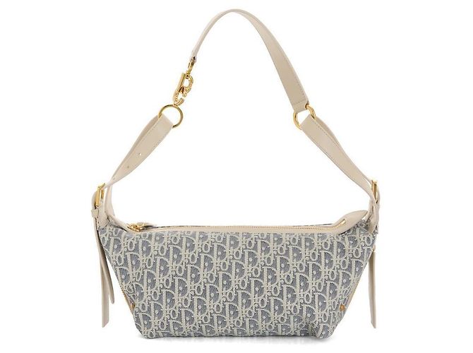 Dior Borsa a spalla obliqua D-Journey piccola Blu