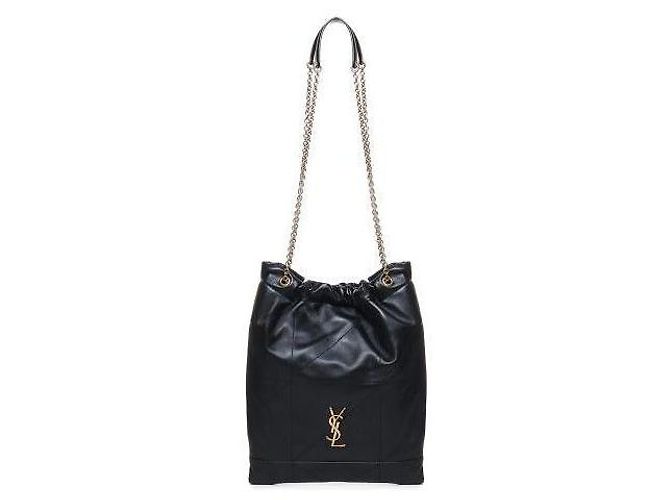 Saint Laurent Borsa in pelle di agnello Nero