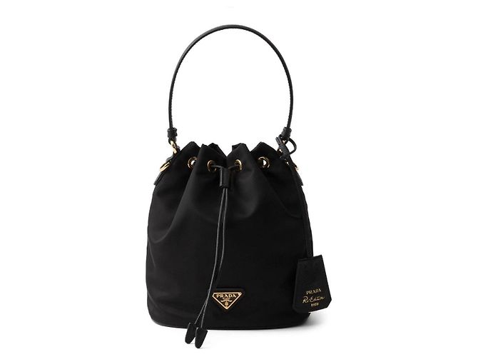 Re-Edition Prada Bolsa Mini de Nylon Reedição Preta Preto