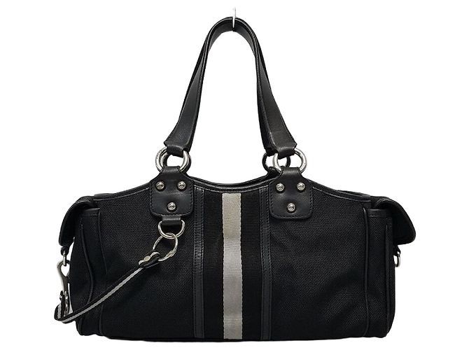 Bally Borsa Tote a Tre Strisce Nero
