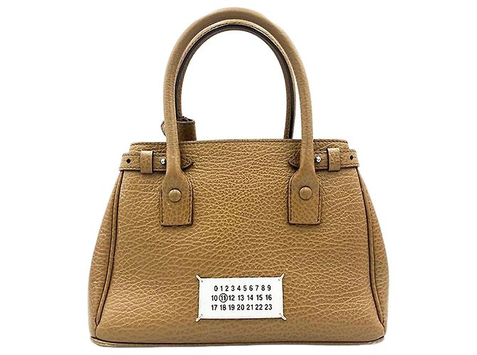 Maison Martin Margiela Kleine braune Drawstring-Tote von Maison Margiela