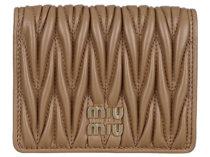 Miu Miu Matelassé Damen Kartenhalter AFPP Braun