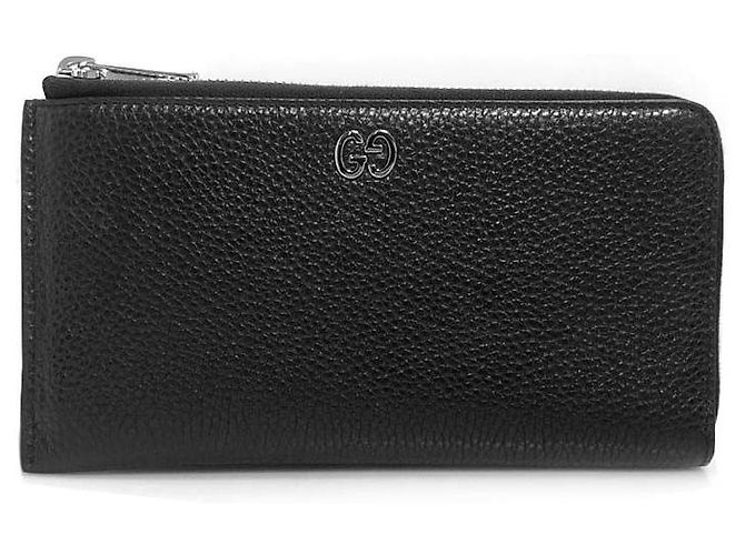 Gucci GG Logo Long Wallet Black