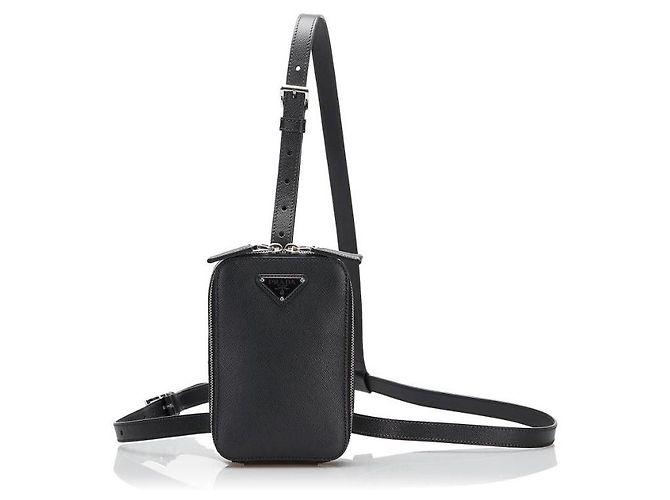Prada Borsa Verticale Saffiano Nero 