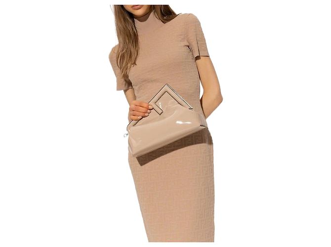 Fendi Mini Borsa a Spalla ANSN Marrone 