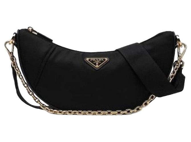 Prada Borsa a Spalla Re-Edition Dymium in Re-Nylon Nero