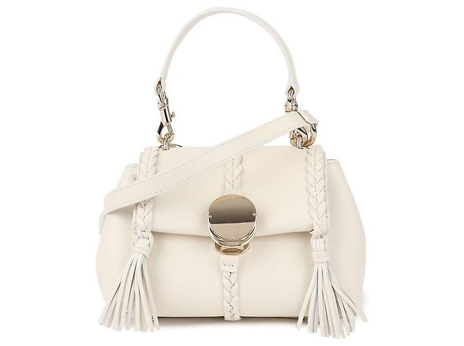 Chloé Mini bolsa de ombro macia Branco