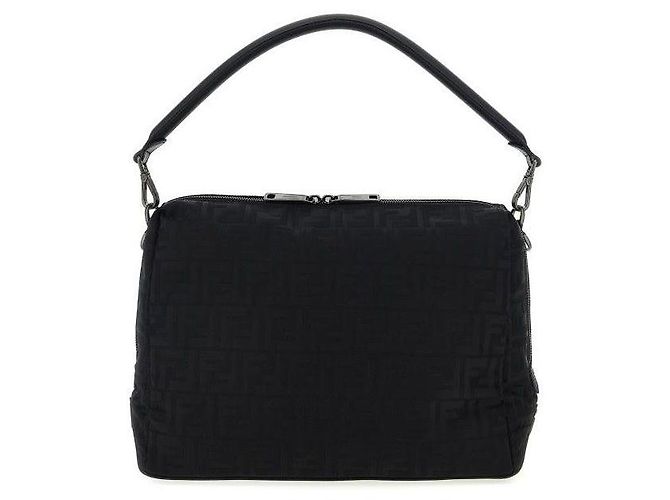 Fendi Large Nylon Bag Black