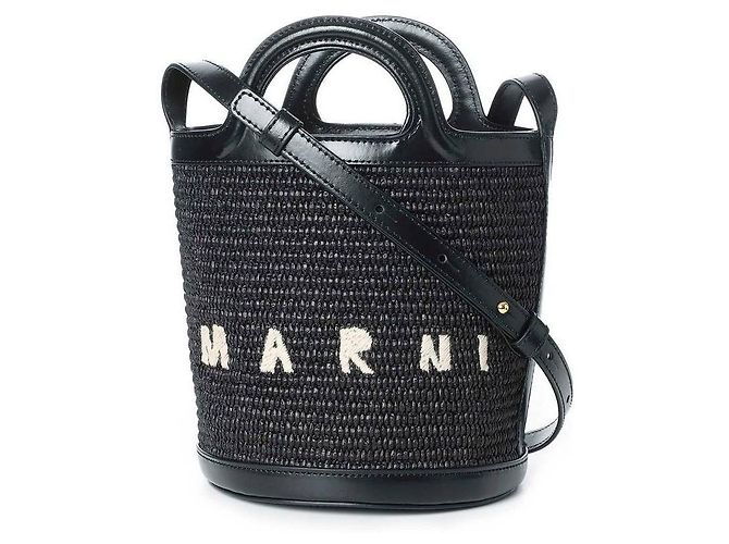 Marni Mini Borsa a secchiello Nero 