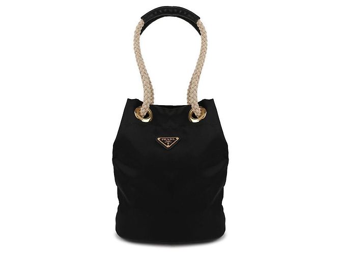 Prada Piccola borsa a secchiello in Re-Nylon Nero