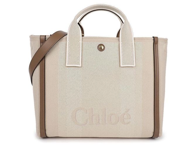 Chloé Canvas Tote Bag Braun