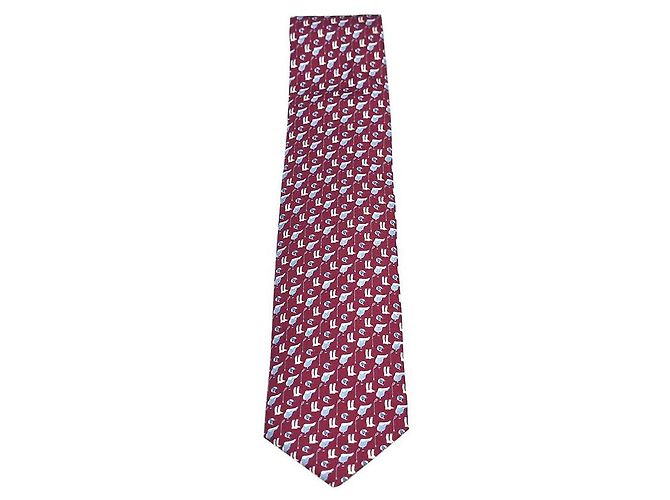 Hermès Silk Tie Red 