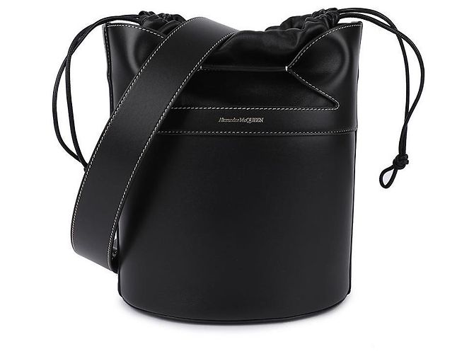 Alexander Mcqueen Borsa a secchiello in pelle Nero