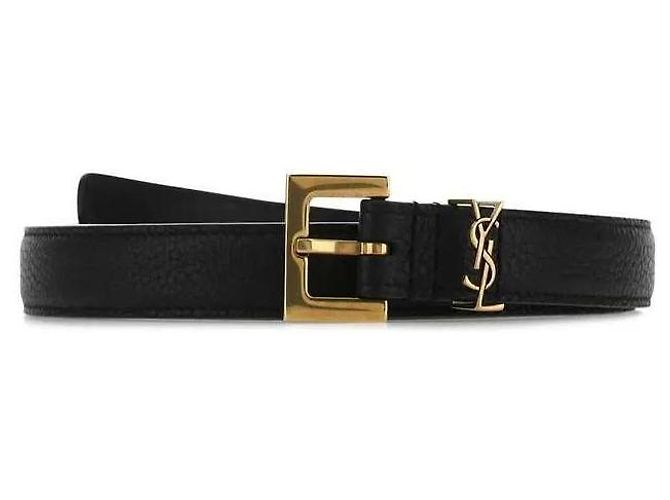 Saint Laurent Monogramm Logo Gürtel