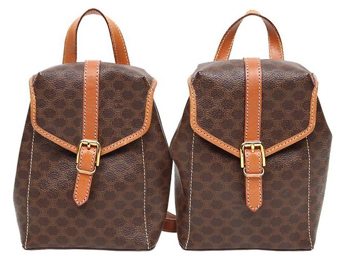 Céline Macadam Double Backpack Multiple colors