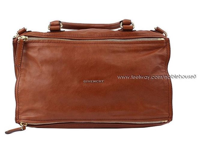 Givenchy Bolsa grande de ombro e crossbody Pandora marrom escuro