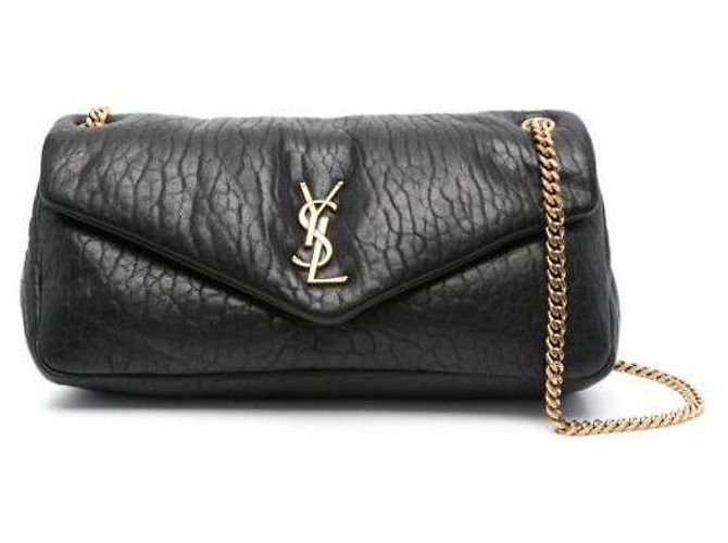 Saint Laurent Grain Lambskin Medium Bag Black