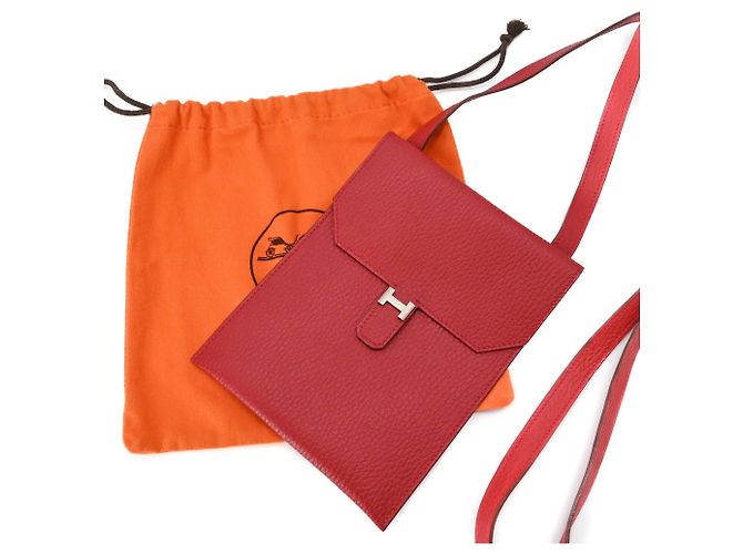 Bolsa de ombro mini Amélie Pochette da Hermès em vermelho
