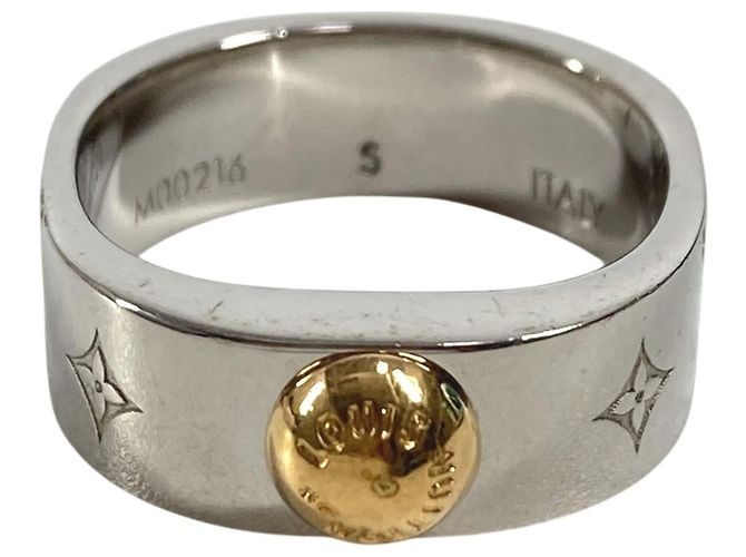 Anello Nanogram Louis Vuitton M00216 Argento D'oro
