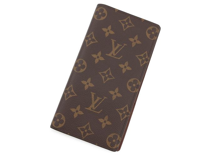 Portafoglio Lungo Monogramma Louis Vuitton Brazza M66540 Marrone