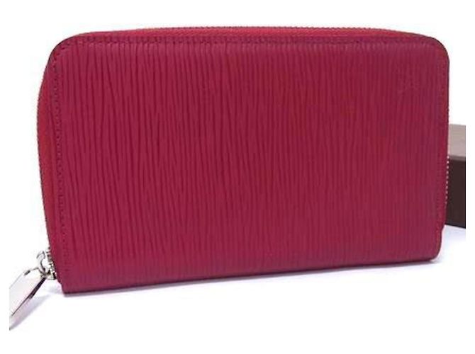 Louis Vuitton Zippy Compact Wallet Red Fuschia