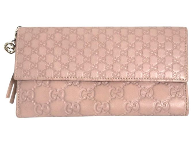 Carteira bi-fold Gucci rosa