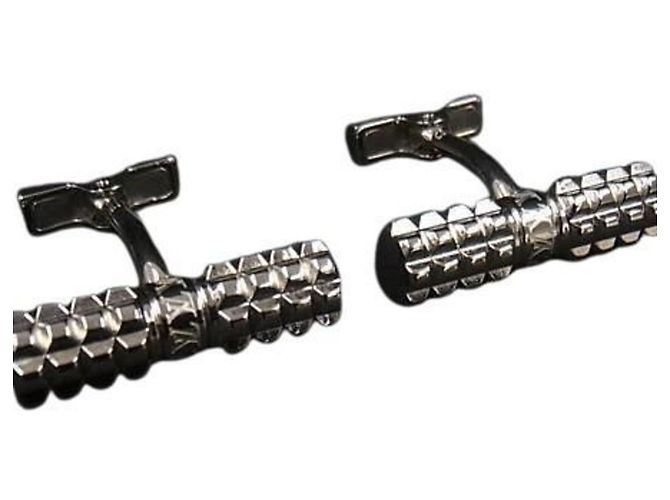 Gemelli da polso Digit M66358 di Louis Vuitton Argento