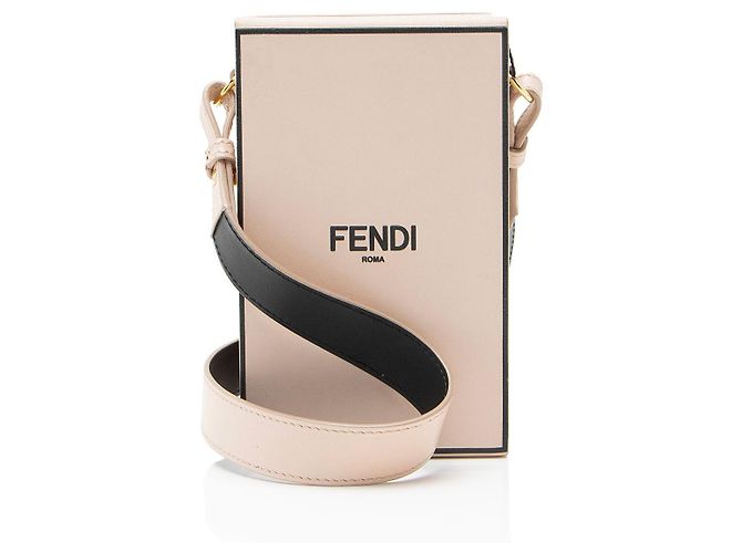 Fendi Leather Vertical Box Shoulder Bag