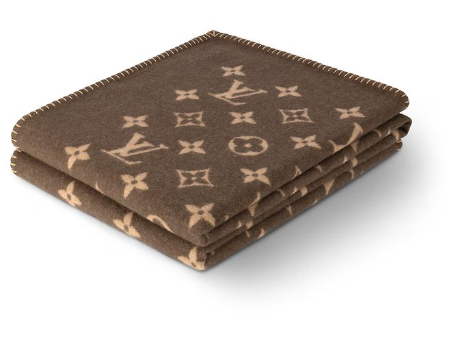 Louis Vuitton LV Blanket wool monogram new Brown