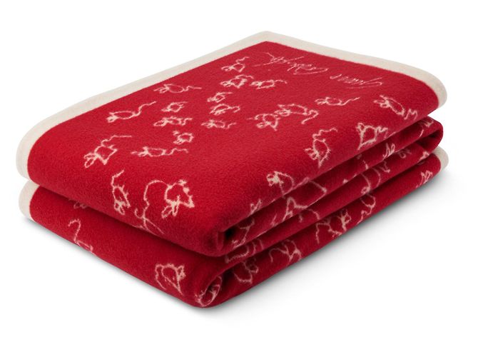 Cobertor LV Mice da Louis Vuitton com Grace Coddington Vermelho