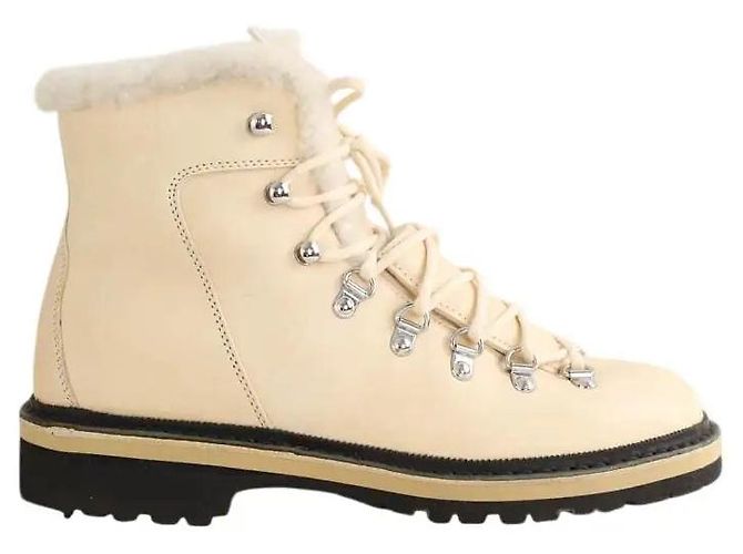 Autre Marque Après-ski de cuero beige