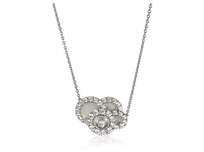 Colar Chopard em ouro branco e diamantes Happy Dreams