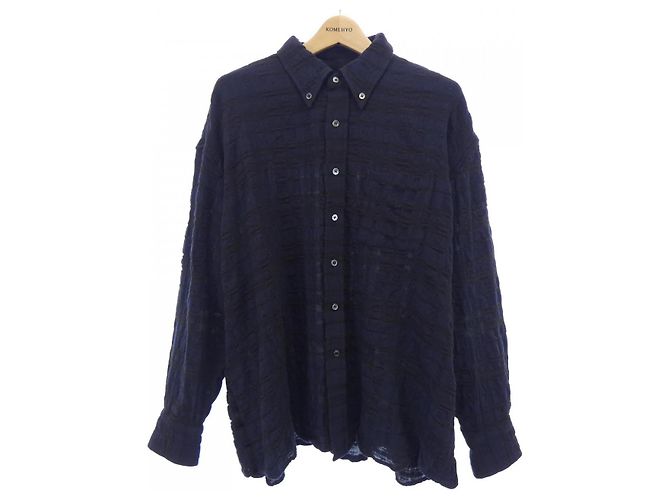 Autre Marque Camicia di cotone Blu Blu navy