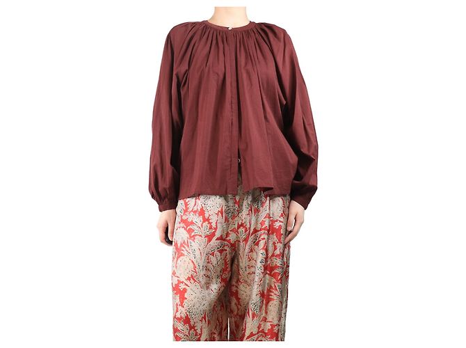 Autre Marque Maroon Celestino shirt blouse - size M Bordeaux
