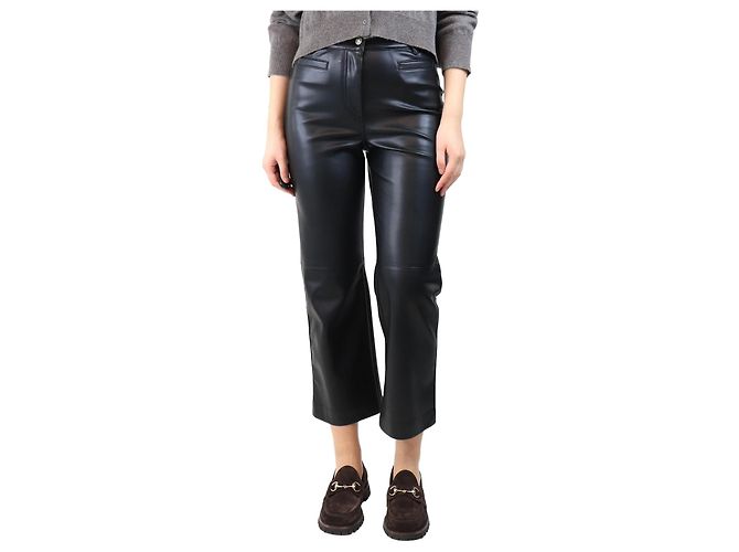 Autre Marque Schwarze Kunstlederhose - Größe UK 8