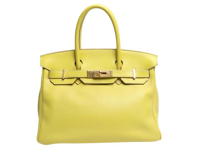 Hermès Borsa Birkin 30 gialla 2011 Giallo 