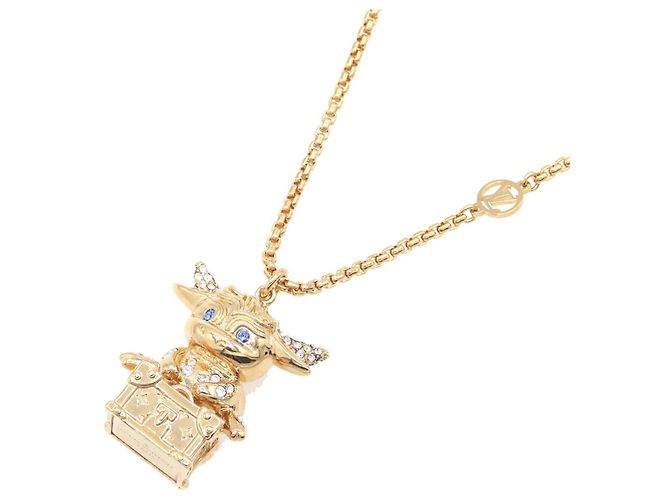 Collar Péndulo de Oro Louis Vuitton Dorado